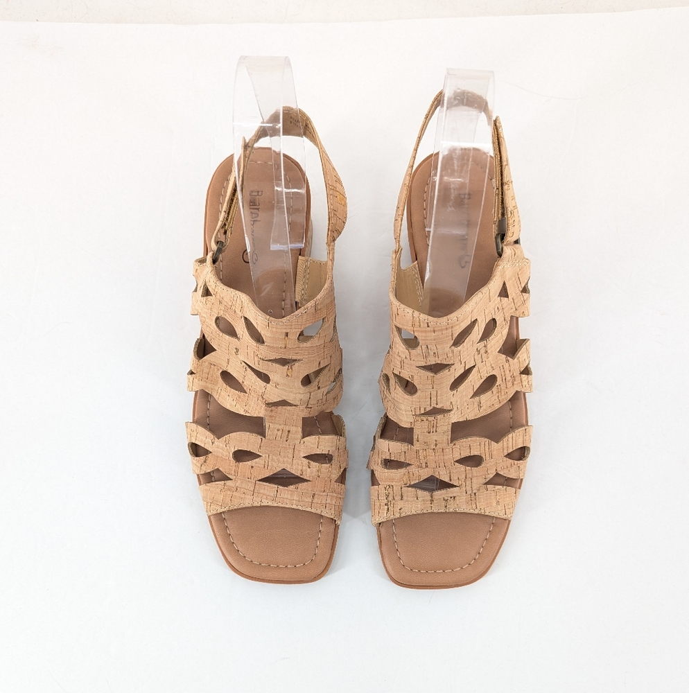 BareTraps Pearl Wedge Sandals Natural Cork Size 8 - Picture 2 of 9